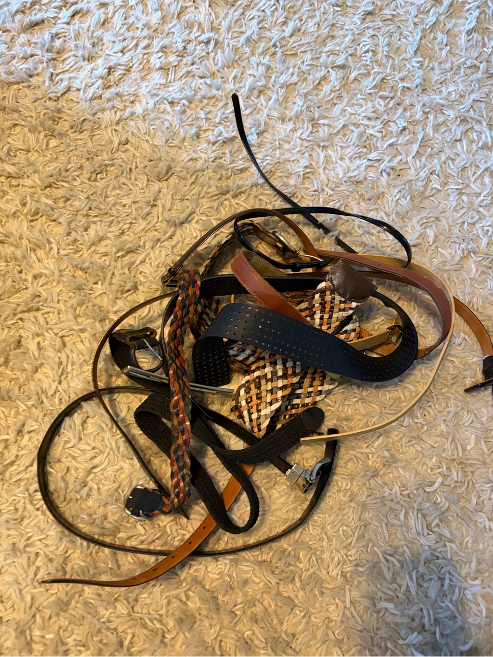 Mixed women’s Belts - Brown, Black, Tan, Multicolor